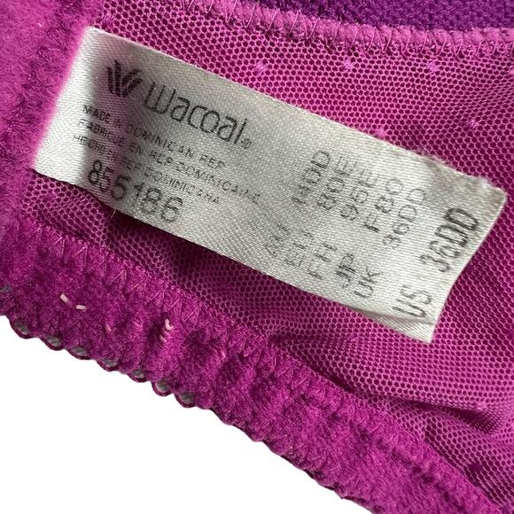 2 Wacoal Bras Retro Chic Full Figure Underwire 855186 Lace Women's 36DD Unpadded - Picture 4 of 12